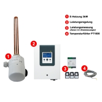 PV Energiemanager 0-3 kW / Stromheizung inkl. Strommessung und Elektroheizstab