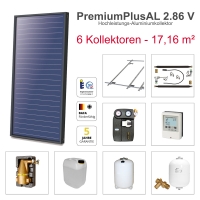 Solarbayer Plus AL Solarpaket 6 - Ziegel Gesamtfläche Brutto 17,16 m2 vertikal