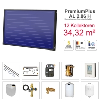 Solarbayer PlusAL Solarpaket H12 Biber Gesamtfläche Brutto 34,32 m2 horizontal