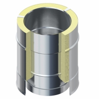 Außenkamin Rohrelement 150/250/0,5mm Länge: 250 mm, Effektivlänge: 200 mm